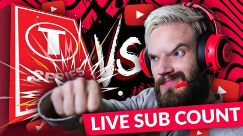 pewdiepie vs t series live.